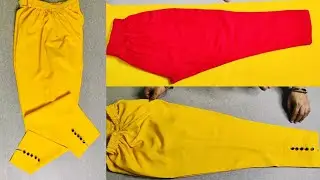Bina inchtap pant cutting and stitching / ladies pant cutting and stitching #fashion #barkatbutique