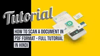 How to scan a document in  PDF format| how to create soft copy from hard copy
