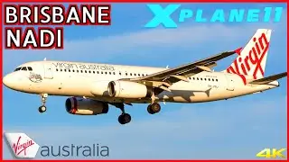 Virgin Australia A320NEO | Brisbane 🇦🇺  to Nadi 🇫🇯  | X Plane 11 2021
