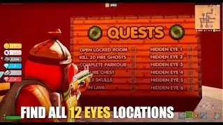 ISLAND TYCOON MAP FORTNITE CREATIVE - FIND ALL 12 EYES LOCATIONS