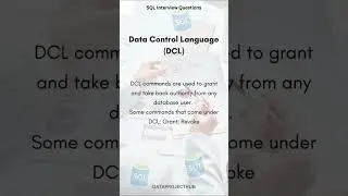 Data Control Language (DCL) | SQL Interview Question Series