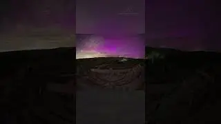 La aurora boreal bailando durante más de 4 horas en el escenario del teatro romano de Segóbriga.