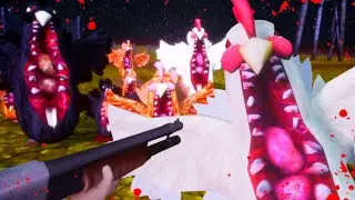 KILLER ALIEN ZOMBIE CHICKENS?! (Indie Horror) - Full Game + Ending - No Commentary