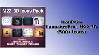 IconPack - LauncherPro+ M22 3D (500+ icons) FREE