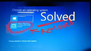 SOLVED : How to delete Windows Boot record menu ?