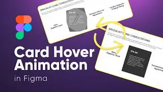 Card Hover Animation Using Figma | Figma Tutorial 