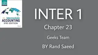 Intermediate Accounting Chapter 23 Cash Flow