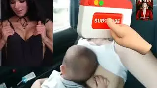 엄마가 여행갈때 차타고 아기 모유먹이기!