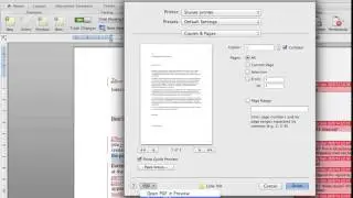 Printing without comments and changes in Word for Mac
