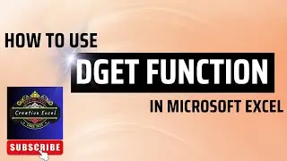 DGET function in Excel