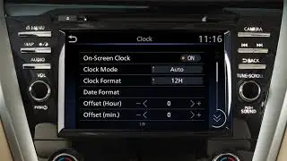 2022 Nissan Murano - Setting the Clock with Navigation (if so equipped)