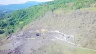Последствия взрыва склада боеприпасов в Абхазии. Видео с дрона.