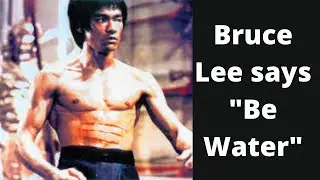 Be Shapeless, Be Formless, Be Water My Friend by Bruce lee #shorts