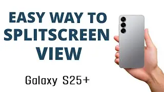 How to ENABLE the SPLIT SCREEN SHORTCUT on the Galaxy S25+!