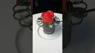 Smoked Salmon Gravlax and Nero Savory Choux Pastry Cylinder 🖤💋 link in description