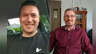 Auf dem Weg zur Ukraine Wiederaufbau Konferenz, an einer Polizeisperre festgenommen.