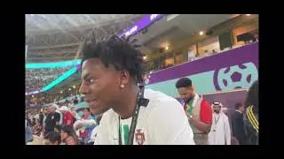 SPEED WATCHING RONALDO LIVE AT WORLD CUP #suiii