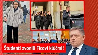Študenti v Poprade zvonili Ficovi kľúčmi!: TOTO musela predýchať rozrušená Sarah!
