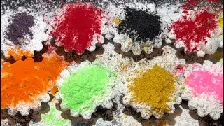 ASMR baking soda + cornstarch
