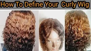 How To Define Curly Wig To Get That Bouncy Curlys