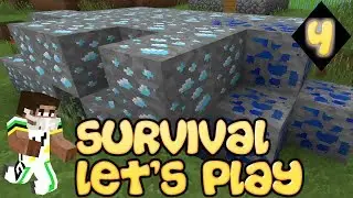Minecraft Survival Let's Play | 39 Diamond Blocks & Fortune 3 - Episode 4