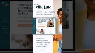Ellie Jane: One Page Website Design Process #websitedesign #showit