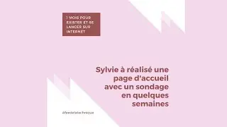 S1-J2 : Sylvie à réalisé une page d'accueil avec un sondage en quelques semaines