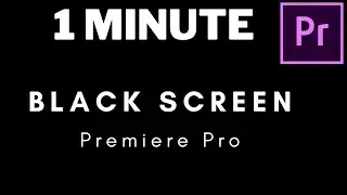 How to Add a Black Screen with Text in Premiere Pro (Fast Tutorial) 2021