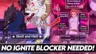 I CANNOT BELIEVE HOW STRONG HUMANS ARE SKOLL & HATI?! CHAOS ARTHUR SHOWCASE!! (7DS Grand Cross)
