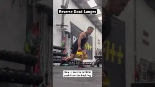 Reverse Dead Lunges - A nice lunge variation