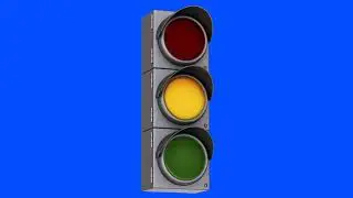 Traffic Lights Blue screen animation - Filmora Assets