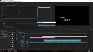 Урок 5 - Главные инструменты Adobe Premiere Pro