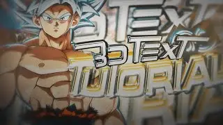 3D Text + Text Animation 