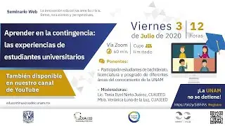 Aprender en la contingencia: las experiencias de estudiantes universitarios.