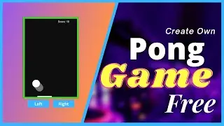 Create a Pong Game using HTML CSS & JavaScript only #coding