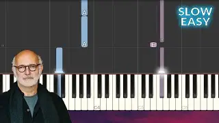 Ludovico Einaudi - The Water Diviner SLOW EASY Piano Tutorial
