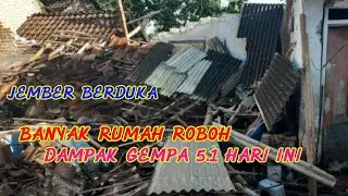 Jember berduka banyak rumah roboh akibat gempa 5.1magnitudo hari ini 16/12/21