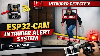 ESP32-CAM Smart Boundary Detection System | Intruder Alert with Image Capture