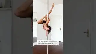In Pegasus we‘ll work on new shapes and some cool thready and knotty transitions #poledance #shorts