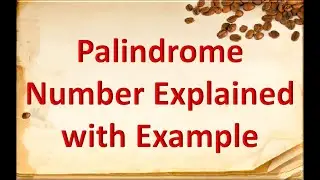 C++ and C Program to check for Palindrome numbers