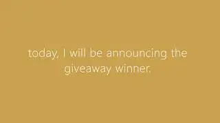 GIVEAWAY WINNER! | READ DESC | sophiqe