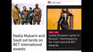 Sauti Sol and Nadia Mukami Lands on BET Awards