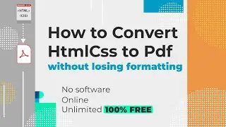 how to Convert html and css to pdf #short