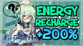 Energy Recharge Test +200%!! Unlimited Elemental Burst Genshin Impact (Build Venti-Sucrose)