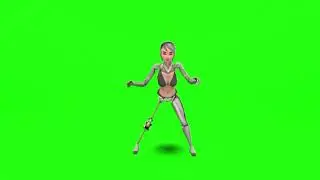 Simpanse bahagia // Robot Terminator Dance // Green Screen