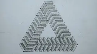 How to Draw The Impossible Pattern #15 & Optical Illusion