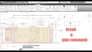 break and join command  in AUTOCAD