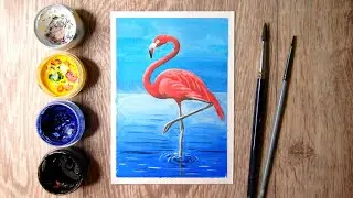 Как нарисовать фламинго