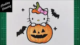 How to Draw Halloween Hello Kitty