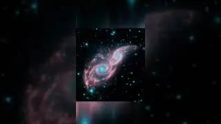 A Grazing Encounter Between Two Spiral Galaxies #shorts